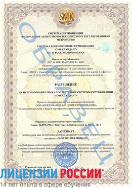 Образец разрешение Аткарск Сертификат ISO 50001